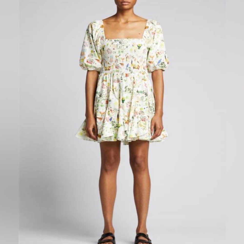 Rhode Astrid Dress in Picnic White